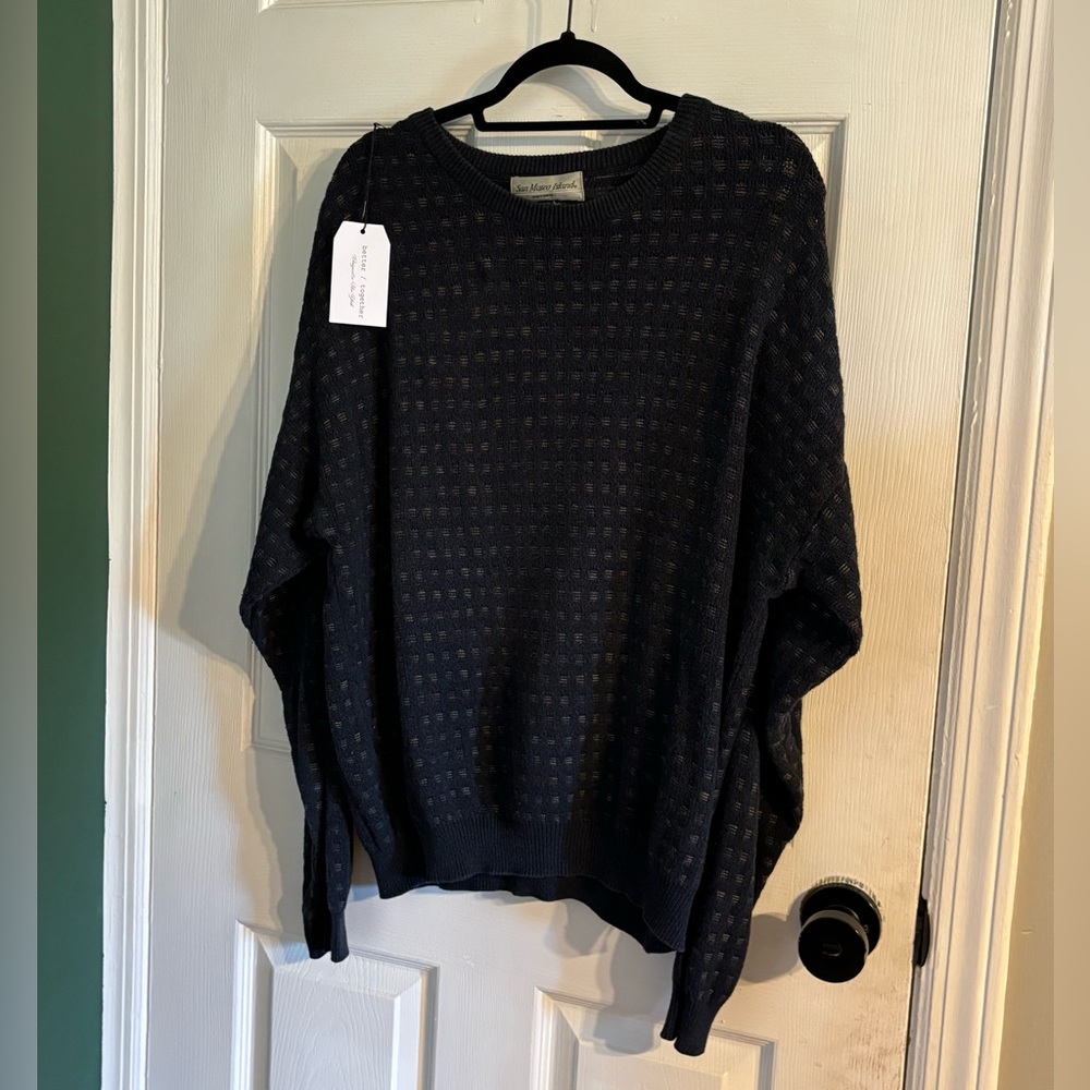 cute navy grandpa sweater🤭